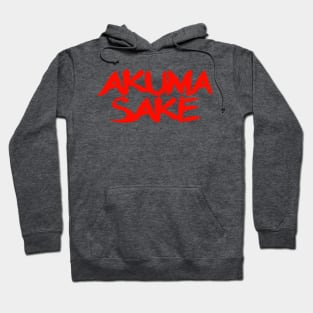 Akuma Sake Logo- Red Design Hoodie